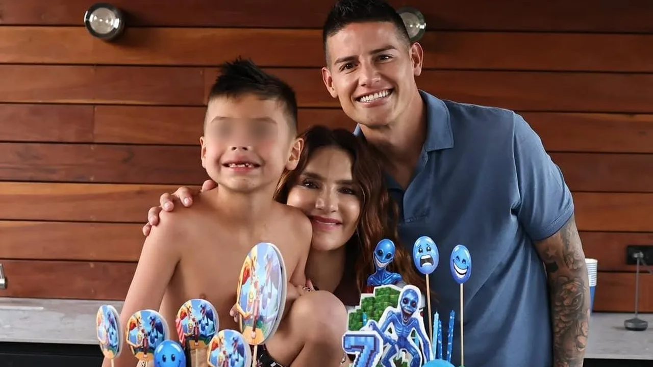 Samuel, hijo de James Rodríguez, cumplió 7 años con una fiesta de Minecraft y fotos que enamoran en redes