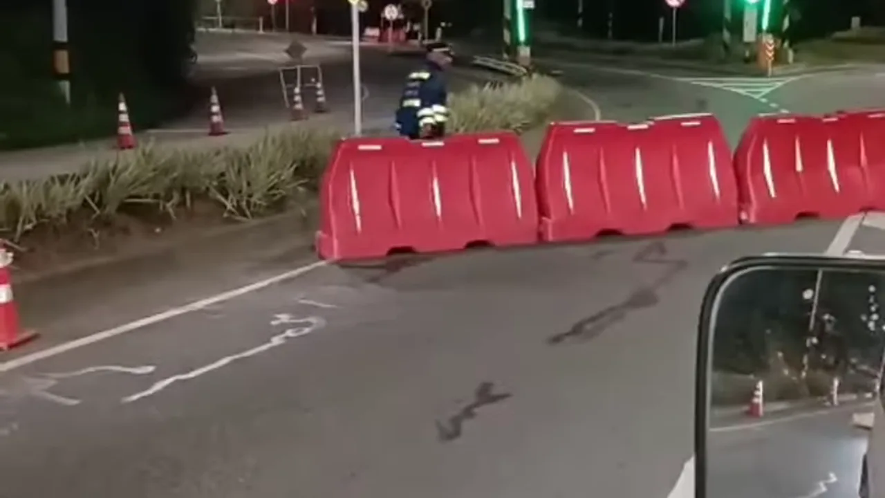 Cierre total en el Túnel de Oriente por accidente de tránsito