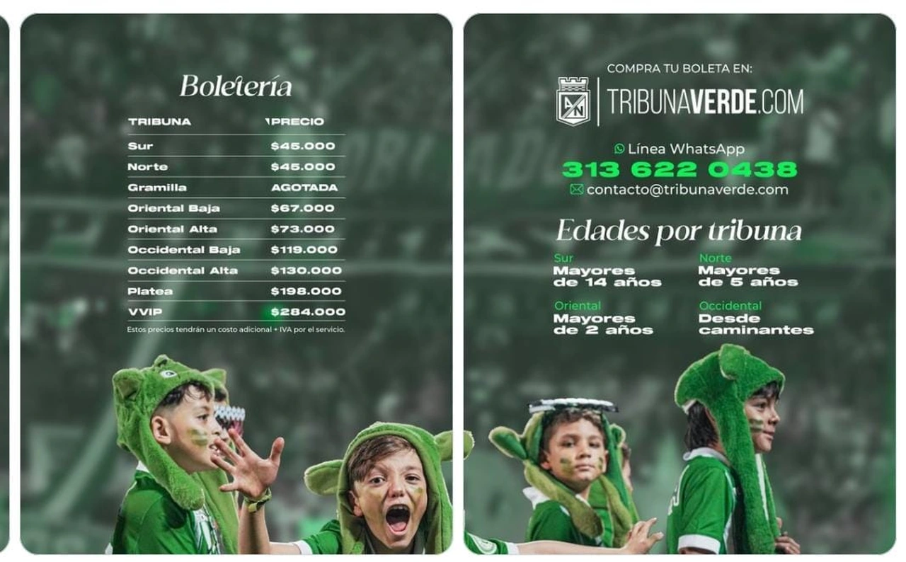 Nacional invita a celebrar HallowGreen ante Santa Fe: boletería, precios y edades para entrar al Atanasio 2 Precios y edades de ingreso para Nacional ante Santa Fe