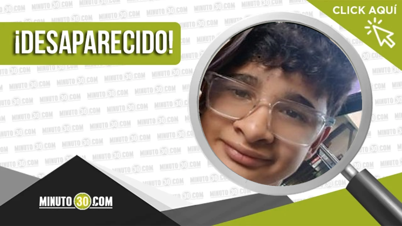El menor Cesar Zapata Morales desapareció en Medellín