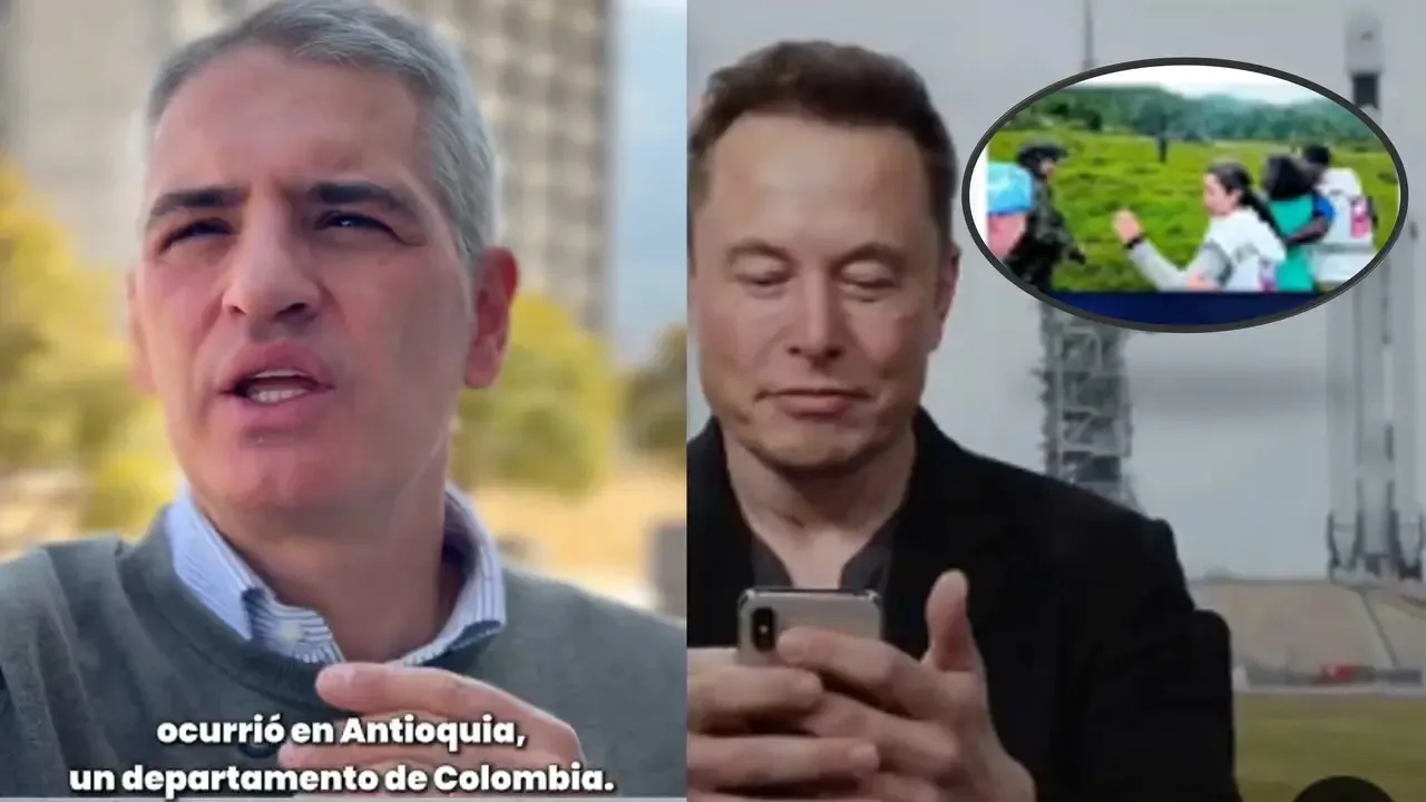 «En el Urabá estamos listos»: Rendón le reitera a Elon Musk la oferta de un puerto espacial en Antioquia 1 Andrés Julián Rendón y Elon Musk