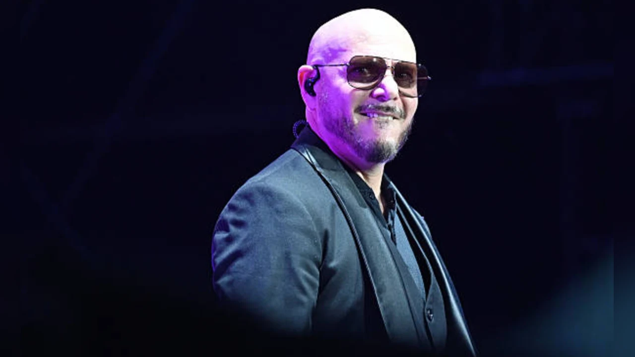 Pitbull durante un concierto