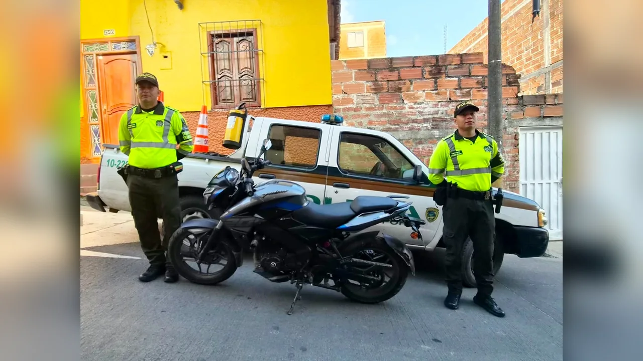 Pulsar NS200 recuperada en Amagá durante controles del Plan Cosecha