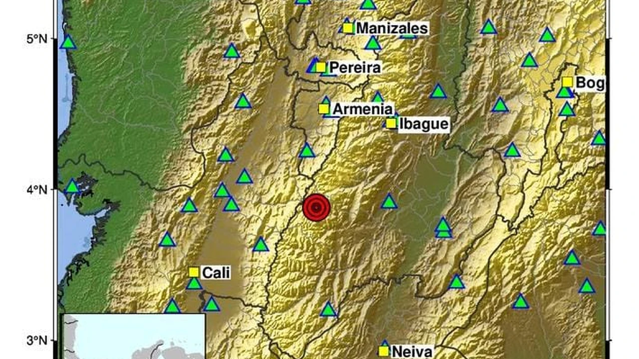 Dónde se sintió el temblor de Chaparral: SGC recibió 281 reportes en 12 departamentos