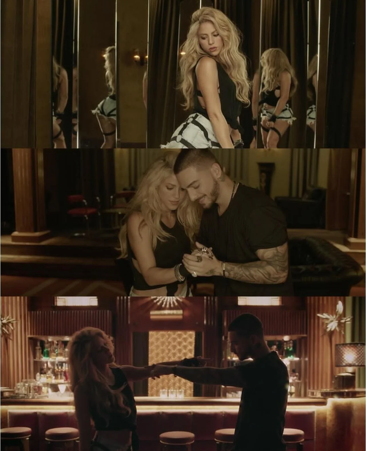 Shakira y Maluma celebran 10 años de «Chantaje», el hit que marcó una era 3 Tres escenas del videoclip de Chantaje con Shakira y Maluma