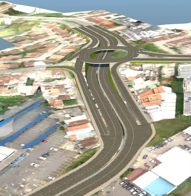 MinTransporte se comprometió a salvar $160.000 millones de excedentes de Devimed para el Oriente antioqueño 2 Render de uno de los intercambios viales proyectados en el Oriente antioqueño