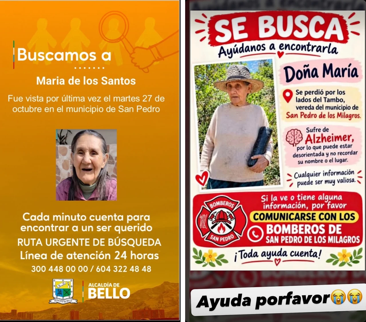 ¡Urge hallarla! Buscan a María de los Santos Rodríguez, desaparecida en San Pedro de los Milagros 2 ¡Urge hallarla! Buscan a María de los Santos Rodríguez, desaparecida en San Pedro de los Milagros