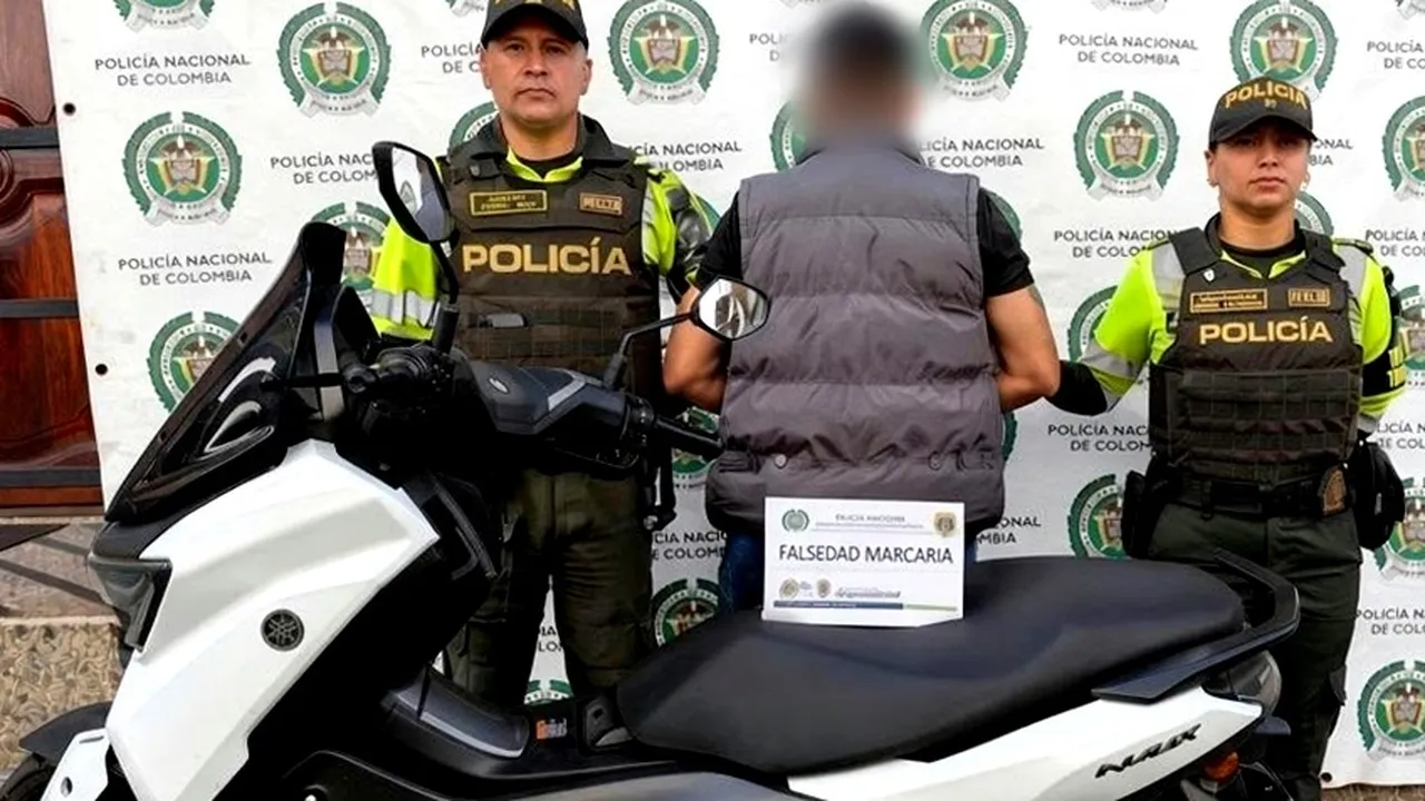 Capturan en Amagá a un hombre y le incautan una moto Yamaha por presunta alteración de su identificación