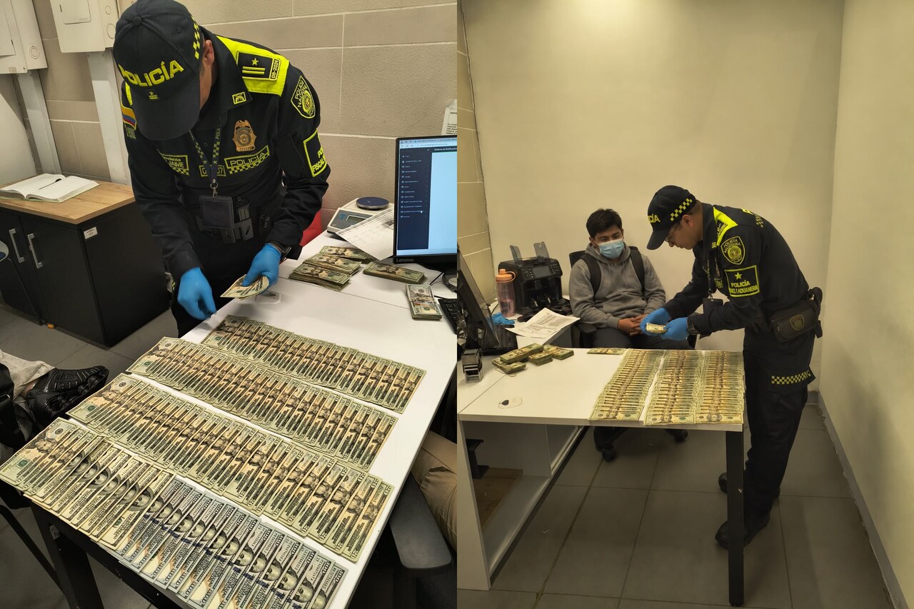 El olfato no falla: divisas por cerca de $424 millones retenidas en el aeropuerto El Dorado 4 Dinero en efectivo retenido durante controles aduaneros en El Dorado