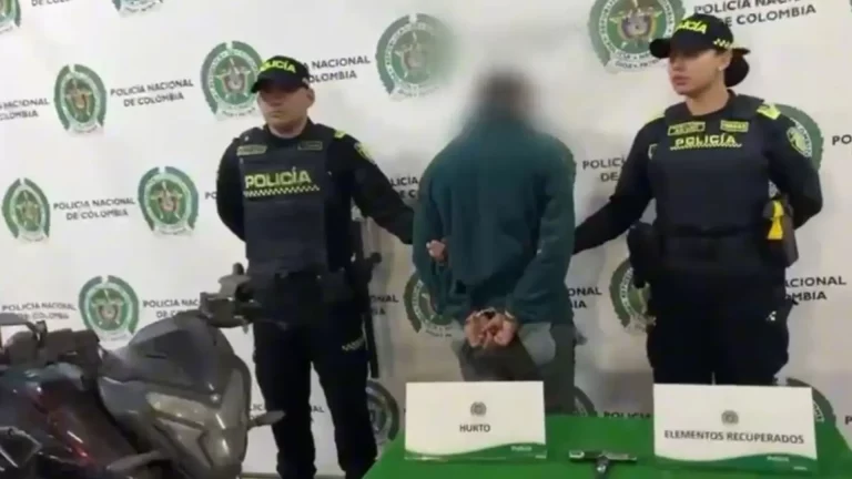 ¡El GPS lo delató! Robó una moto en Bogotá, intentó escapar y terminó capturado por la Policía