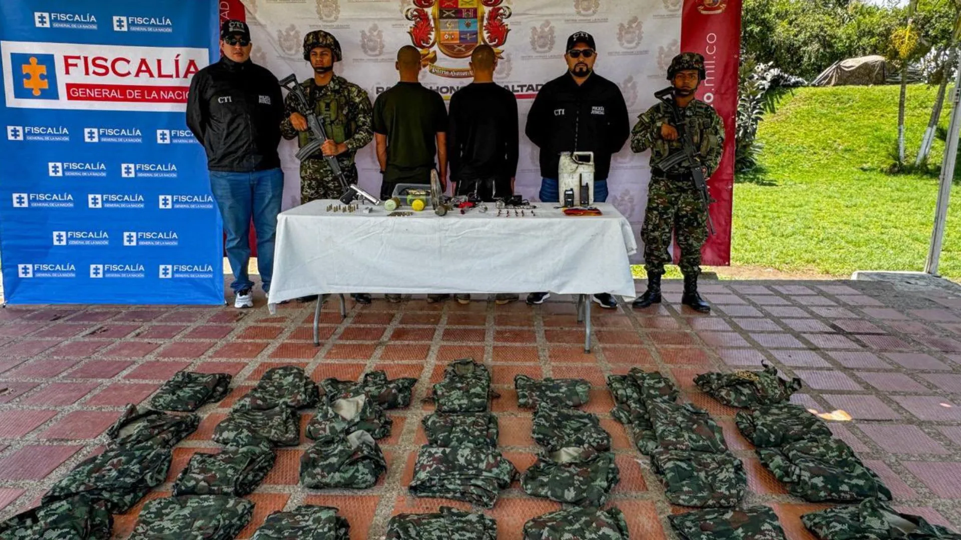 Dos personas se sometieron a la justicia y hallaron material para fabricar explosivos en Ituango