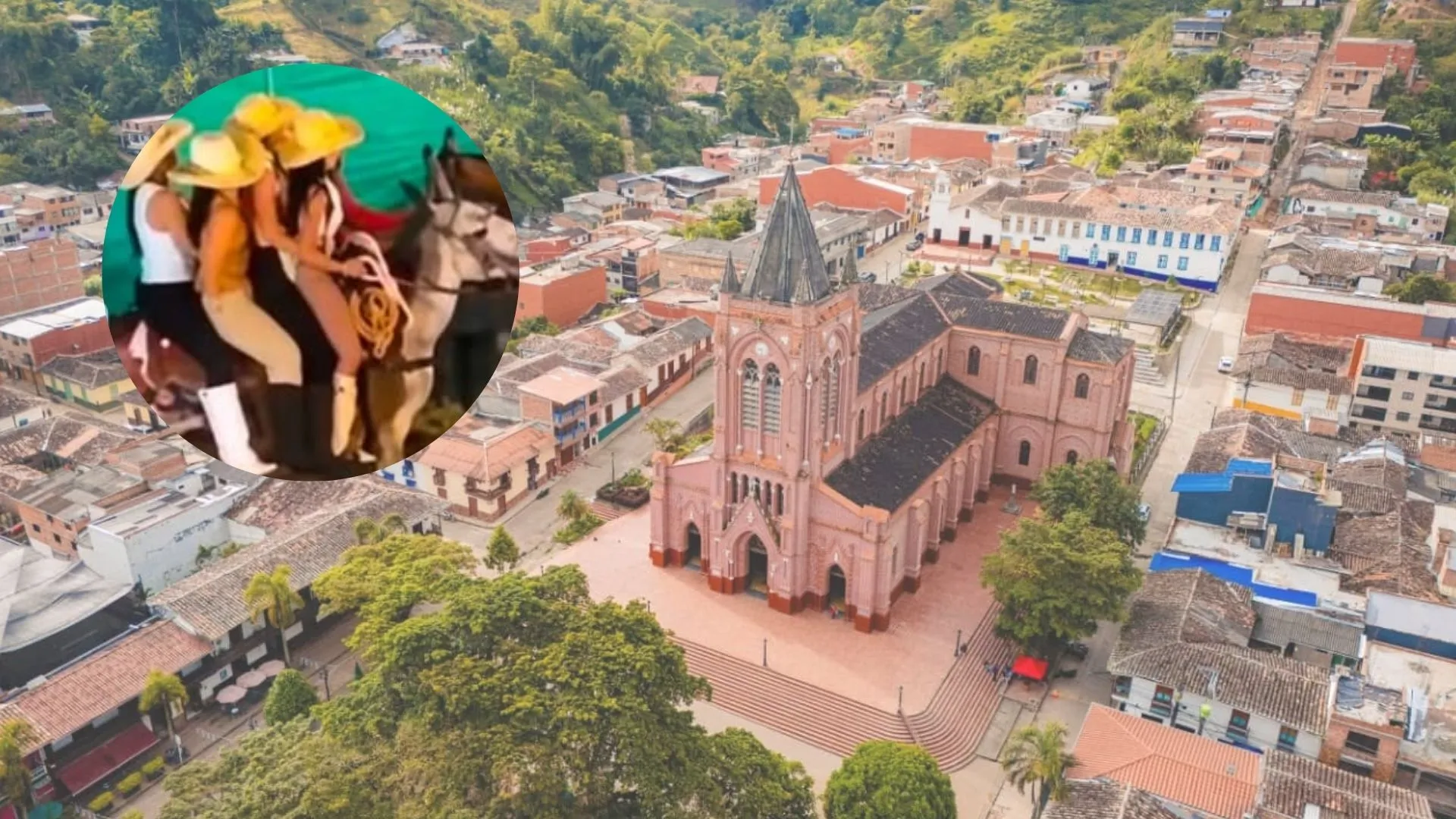 ¡Indignación en San Roque! Cuatro mujeres montaron al mismo tiempo una mula y el dueño recibió un comparendo