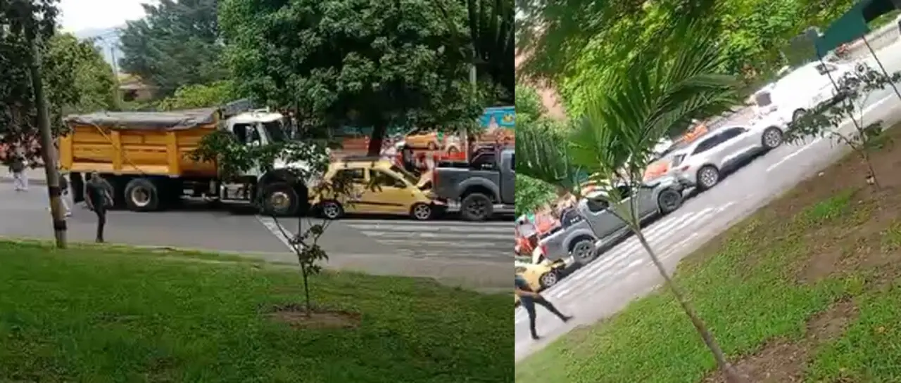 ¡Curioso choque múltiple en la vía a San Cristóbal! Cinco carros se dieron «por detrás» 2 ¡Curioso choque múltiple en la vía a San Cristóbal! Cinco carros se dieron «por detrás»