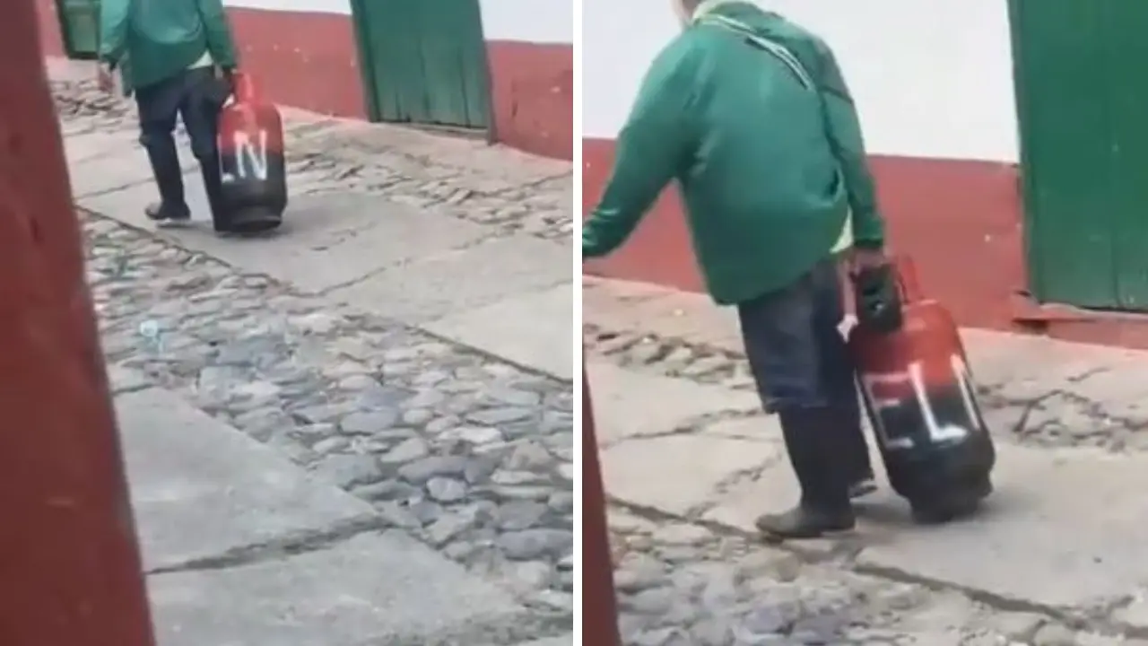 Abuelito borracho se echó al hombro cilindro bomba del ELN en Norte de Santander