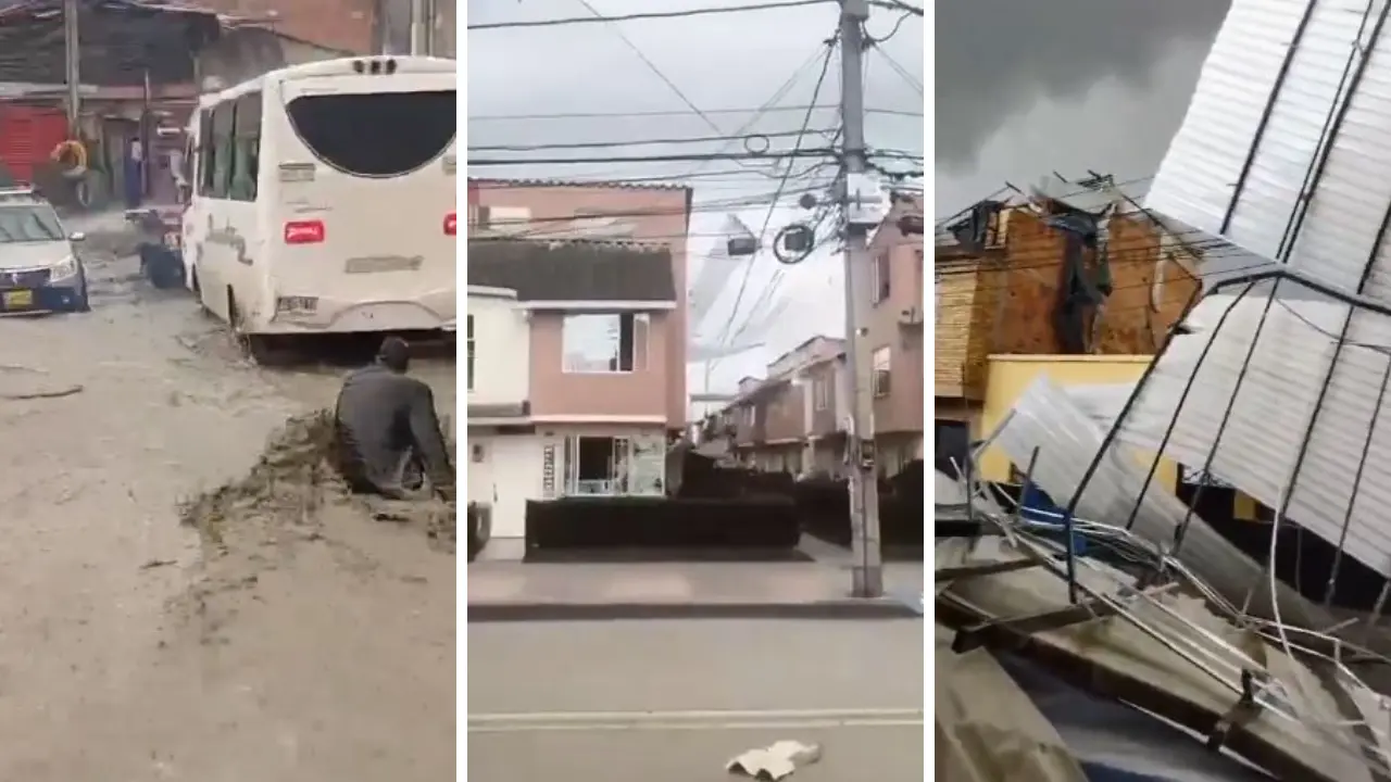 Vendaval, inundaciones y un motociclista arrastrado por el agua: el balance de la emergencia en Cundinamarca