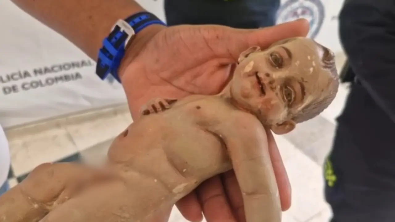 ¡Se llevaron una escultura de Medellín y apareció en Armenia! La imagen religiosa está avaluada en $45 millones