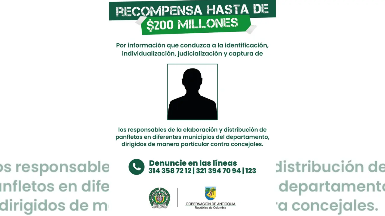 ¡Ojo con estos panfletos! Estarían usando nombres de grupos armados para amenazar a concejales en Antioquia 2 ¡Ojo con estos panfletos! Estarían usando nombres de grupos armados para amenazar a concejales en Antioquia