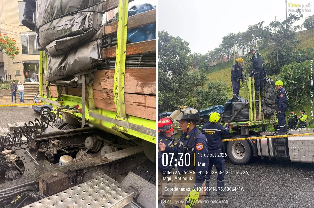 Tragedia en Itagüí: polizón muere aplastada tras ocultarse bajo la carga de un camión 2 polizon itagui1