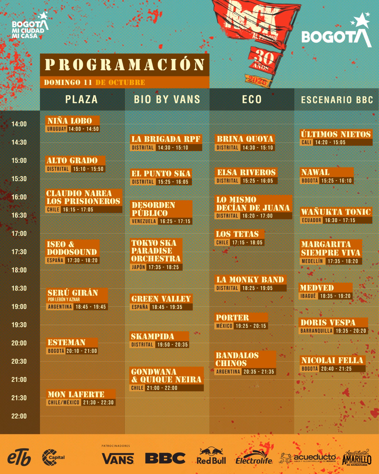 Rock al Parque 2026: Programación y horarios del Día 2 con Mon Laferte, Esteman y homenaje a Serú Girán 2 rock11