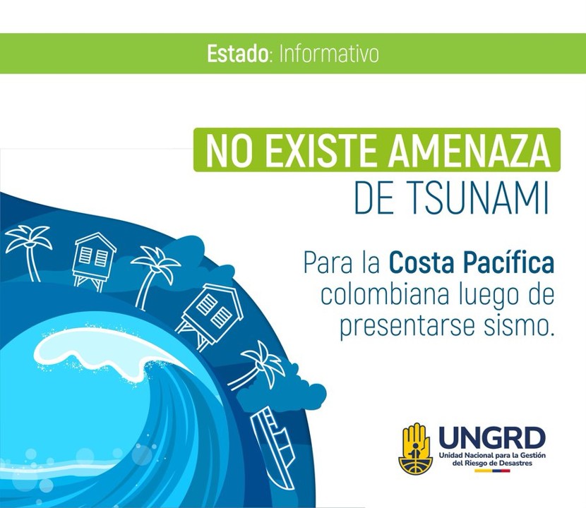 ¿Amenaza de tsunami para el Pacífico colombiano tras terremoto en Panamá? Esto dicen UNGRD y Dimar 2 ungrd tsunami