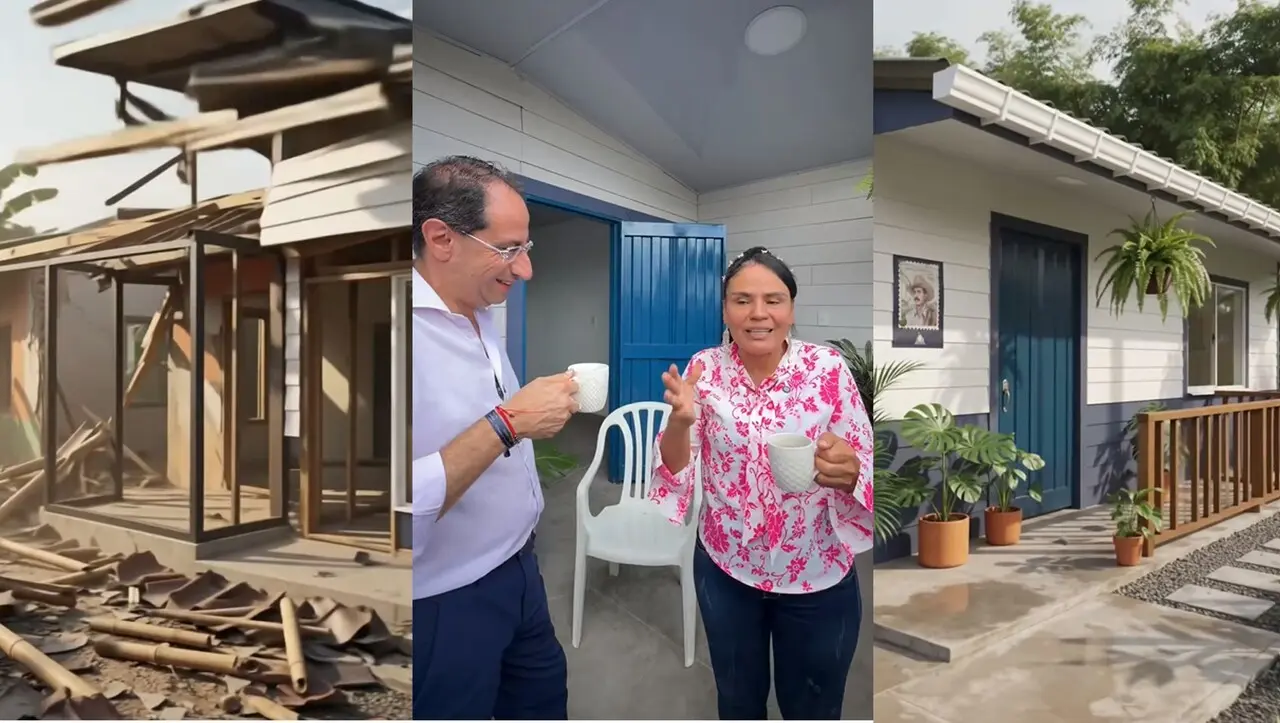 ¡El «Vice» cumplió! Reconstruyen en 11 días la vivienda de caficultora en Circasia, afectada por el terremoto 1 ¡El «Vice» cumplió! Reconstruyen en 11 días la vivienda de caficultora en Circasia, afectada por el terremoto